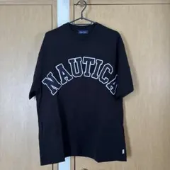 NAUTICA アーチロゴ Tシャツ ブラック