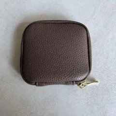 ブラウン アクセサリーケース　合成皮革