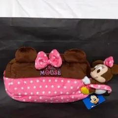 ディズニー　ミニーマウス ぬいぐるみペンケース　ポーチ　未使用品