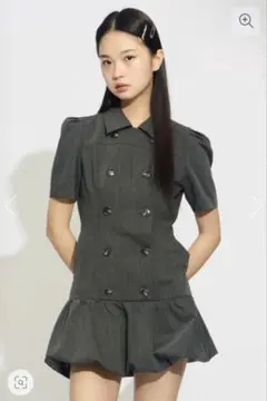 SLY DOUBLE BUTTON BALLOON ショートワンピース - メルカリ