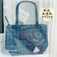新品タグ付★ファミリア familiar ミニミニトートバッグ 青系XBチェック