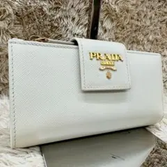 PRADA プラダ ヴィッテロ バイカラー フラップ 長財布 0513-⑤ - メルカリ