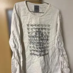 ［人気デザイン］Louis Charbon 長袖 Tシャツ アイボリー　5L