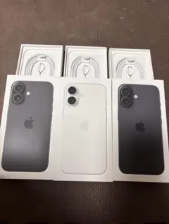 iPhone 16 空箱&充電コード（未開封）3セット