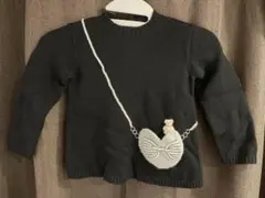 Familiar 黒ニット 90cm ②