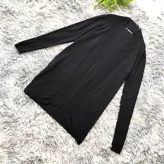 MANGO【S】ブラック ロングカーディガン 春夏 薄手 羽織り エアコンのサムネイル