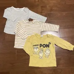 ３枚セット売り　ロンT 80サイズ　H&M SKAPE 男の子　秋