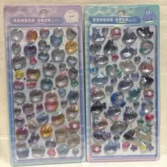 正規品 ボンボンドロ 水族館 限定 クラゲ　サメ　2枚　ボンボンドロップシール