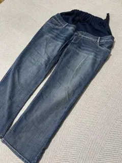 マタニティデニムパンツ 4L ウエストゴム付き