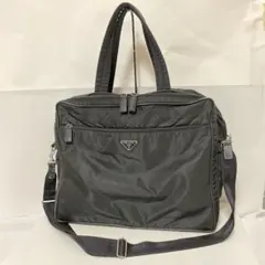 PRADA ナイロン ビジネス トラベルバッグ 2WAY バッグ V361 中古