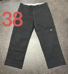 ディッキーズ　Dickies ダブルニー　BLACK 38×30 ワークパンツ