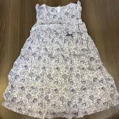 タルティーヌエショコラ　花柄ワンピース 110