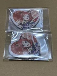 ラブライブ　μ's gigoコラボ　ハート缶バッジ　西木野真姫