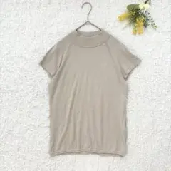 美品✨ジョルジュレッシュ　半袖ニットトップス　F ベージュ　イトキン　大人上品のサムネイル