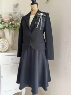 ハーモニカ 上品セットアップ 9号 ブラック フォーマル セレモニー 入学式 等