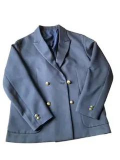 GU ダブルブレストブレザー テーラードジャケット 紺ブレ 金ボタン ネイビー