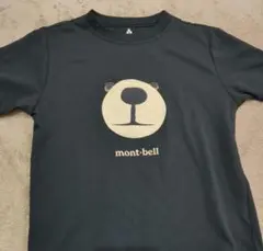 mont-bell クマの顔 Tシャツ 120 黒