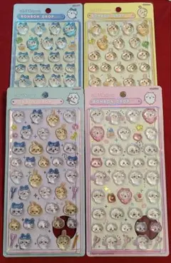 ★正規品★ちいかわ ボンボンドロップシール サンスター文具 第1弾 4種セット