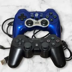 PS3 コントローラー 2台セット ホリパッド＆純正コントローラ