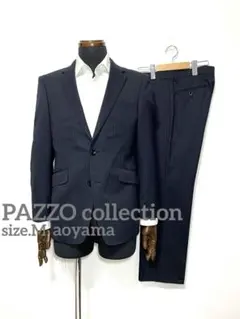 PAZZO ストライプ柄 ブラックスーツ　新品未使用 2026年最新】PAZZO 柄：ストライプ ビジネススーツの人気アイテム