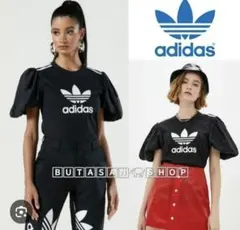希少adidas x DRY CLEAN ONLYコラボパフスリーブTシャツ
