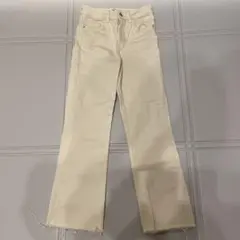 【美品】ZARA ストレートデニム　ホワイト　32