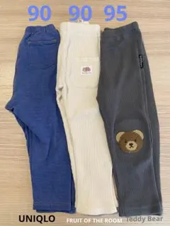 レギンス３本セット　ベビー&キッズ　サイズ90〜95 UNIQLOなど