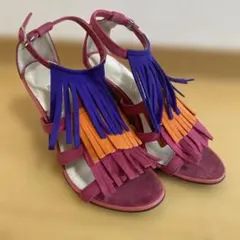 D.I.A.N.A. (ダイアナ)フリンジサンダル ピンク　23.5cm