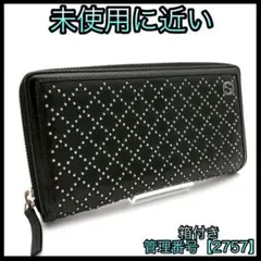 グッチ 長財布 ディアマンテ スタッズ ラウンドファスナー ブラック 2757