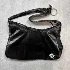 ワンショルダーバッグ スリングバッグ 古着 00s Y2K テック 光沢 モード