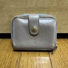 ILBISONTE 二つ折り財布 グレージュ 本革 イルビゾンテ