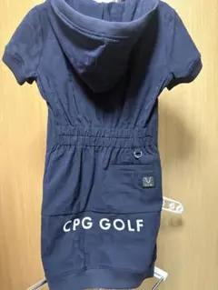 美品☆PGG パーリーゲイツ ハーフジップ ゴルフワンピース 濃紺 0