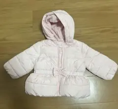 Baby GAP フード付きダウンジャケット中綿アウター（ピンク/12-18M）