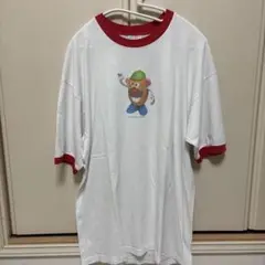 ★90s★USA製 トイストーリー ポテトヘッド リンガーTシャツ Ｌ ピクサー