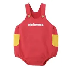 Miki House コーラルピンク オーバーオール