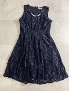 ✓美品 11号 結婚式 ワンピース ドレス レディース ネックレス付き