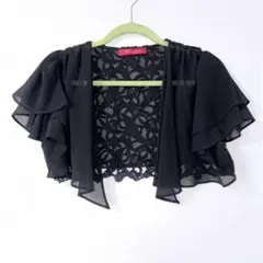 黒　フリル付きボレロ　パーティ用