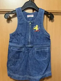 ミキハウス デニム ジャンバースカート