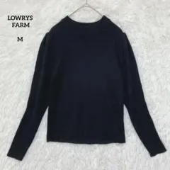 LOWRYS FARM ローリーズファーム ラメニット ブラック M 長袖 リブ
