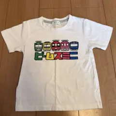 BEAMS mini キッズ Tシャツ 電車柄 ホワイト 100センチのサムネイル