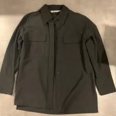 ZARA ダークグレー ポケット付き長袖シャツ