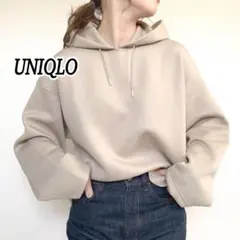 ユニクロ ドライソフトスウェットプルパーカー 長袖 ストレッチ性 乾きやすい