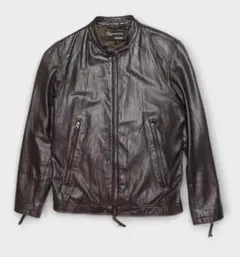 バックナンバー　レザー　ジャケット　山羊革　本革　L　ブラウン　茶色