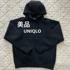 UNIQLO ウルトラストレッチドライスウェットプルパーカ（長袖） ブラック M