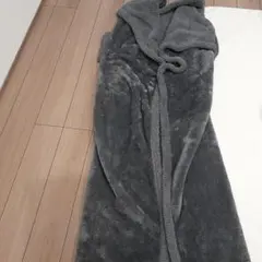 グレー 着る毛布 フリース