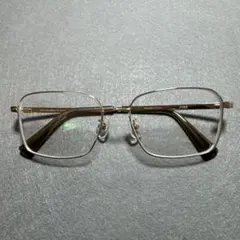 JINS クラシック　ゴールドフレーム　メガネ　四角形 アイウェア　眼鏡