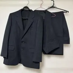 ダークグレー ビジネススーツ ベストとパンツセット