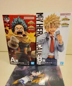 一番くじ ヒロアカ －紡ぐ力－ 緑谷 爆豪 A賞 B賞 フィギュア 2点セット