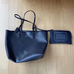 COACH トートバッグ 黒 ポーチ付き