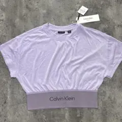 Calvin Klein ラベンダー クロップドTシャツ M